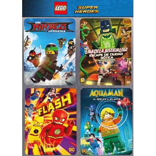 DVD PACK COLECCION LEGO SUPER HEROE