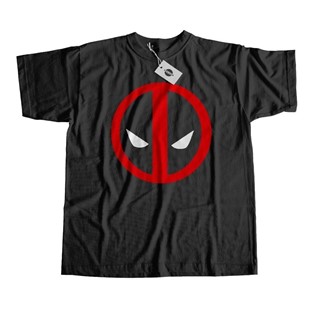REMERA NIÑOS DEADPOOL LOGO NEGRA T.08